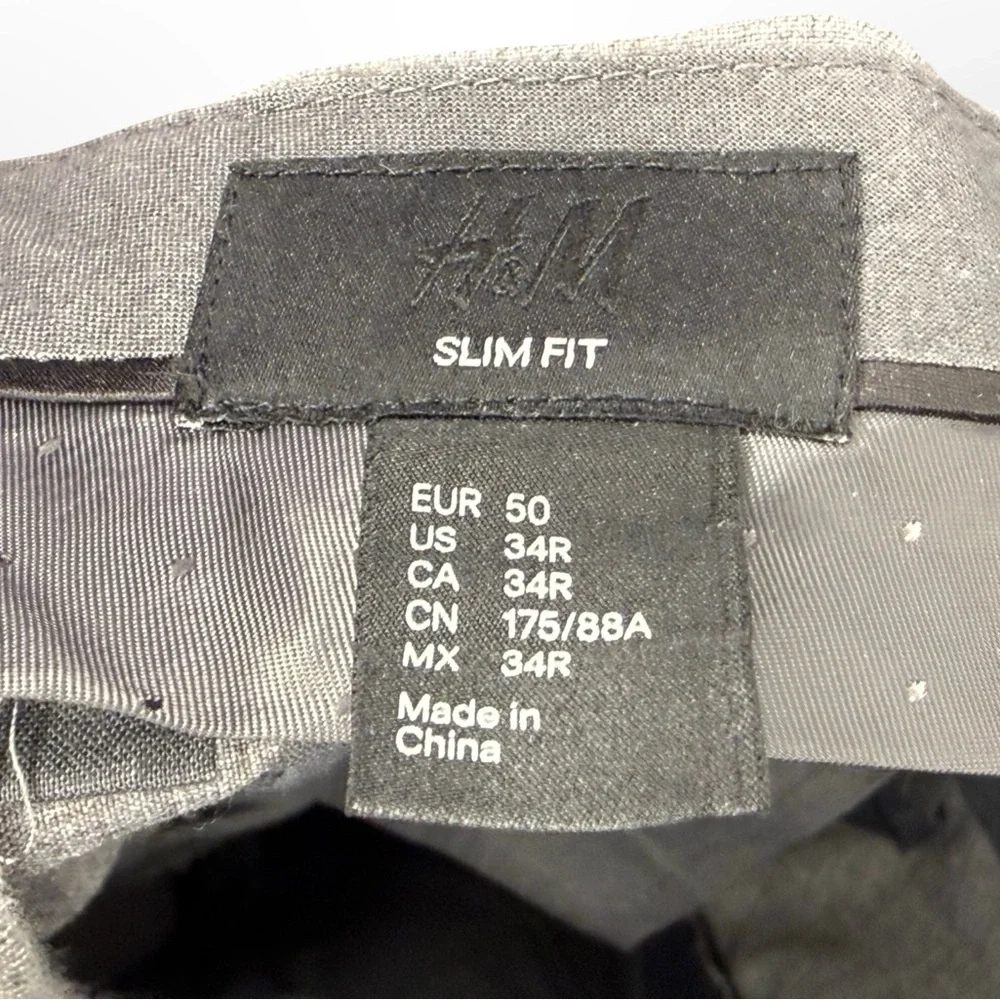 H&M Light Gray Men's Blazer Suit Jacket & Pants